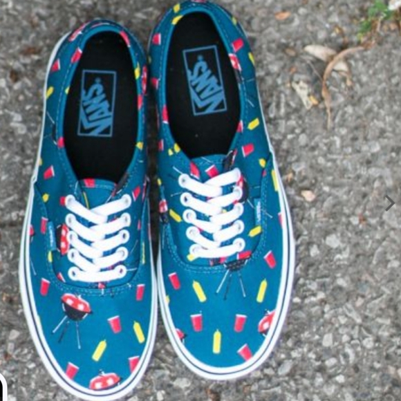 Vans Barbecue Themed Sneakers | Mens 9 Womens 10.5 no longer available, out of s - Picture 2 of 5